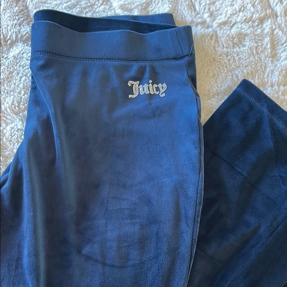 Juicy Couture Blue Velour Pants